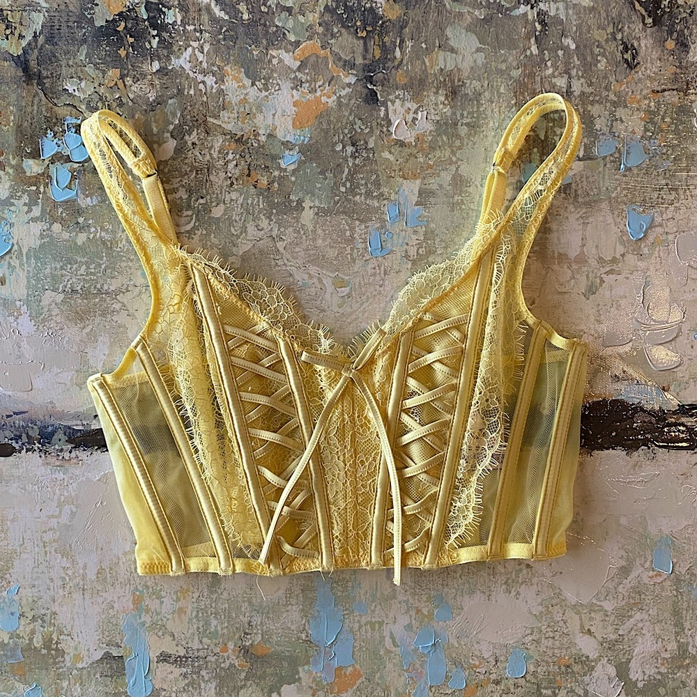 Dream Angels Unlined Lace-Up Corset Top
